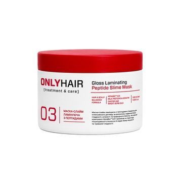 Маска-слайм ламинирующая с пептидами Gloss Laminating Peptide Slime Mask Only Hair 330 мл 4823109415263 фото