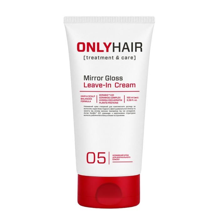 Незмивний крем для дзеркального блиску Mirror Gloss Leave-In Cream Only Hair 100 мл 4823109415133 фото