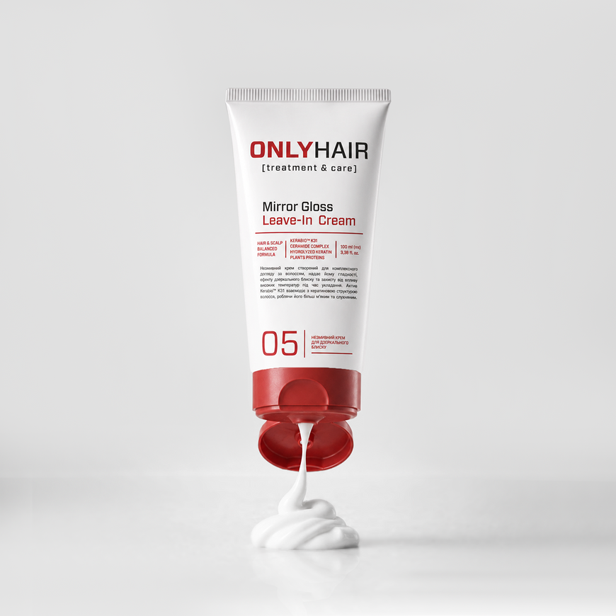 Незмивний крем для дзеркального блиску Mirror Gloss Leave-In Cream Only Hair 100 мл 4823109415133 фото
