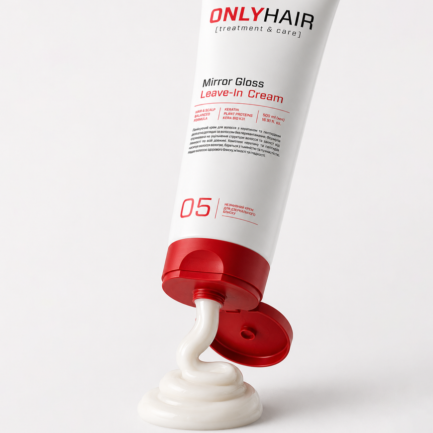 Незмивний крем для дзеркального блиску Mirror Gloss Leave-In Cream Only Hair 100 мл 4823109415133 фото