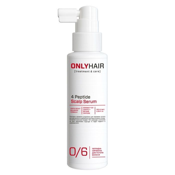 Пептидна сироватка для густоти  волосся 4 Peptide Scalp Serum Only Hair 100 мл 4823109414983 фото
