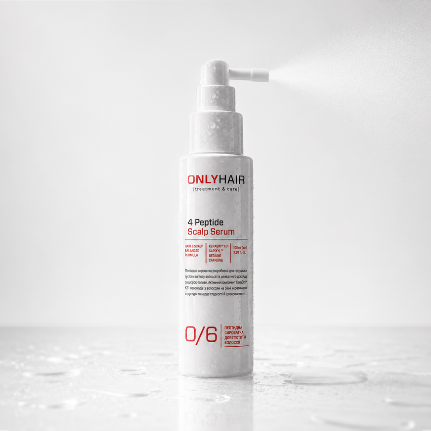 Пептидна сироватка для густоти  волосся 4 Peptide Scalp Serum Only Hair 100 мл 4823109414983 фото